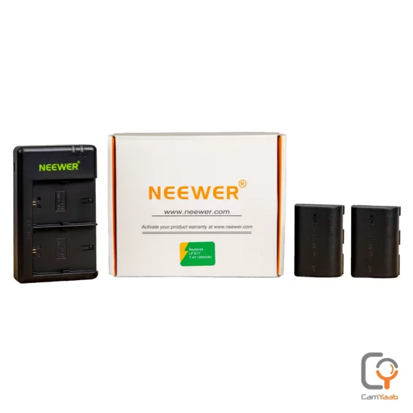 پک 2 باتری + شارژر دوتایی NEEWER LP-E17