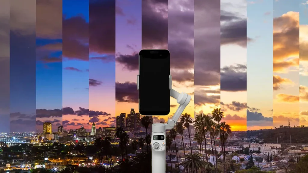 تایم لپس در گیمبال DJI OSMO MOBILE 7