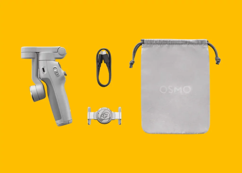 محتویات جعبه گیمبال DJI OSMO MOBILE 7